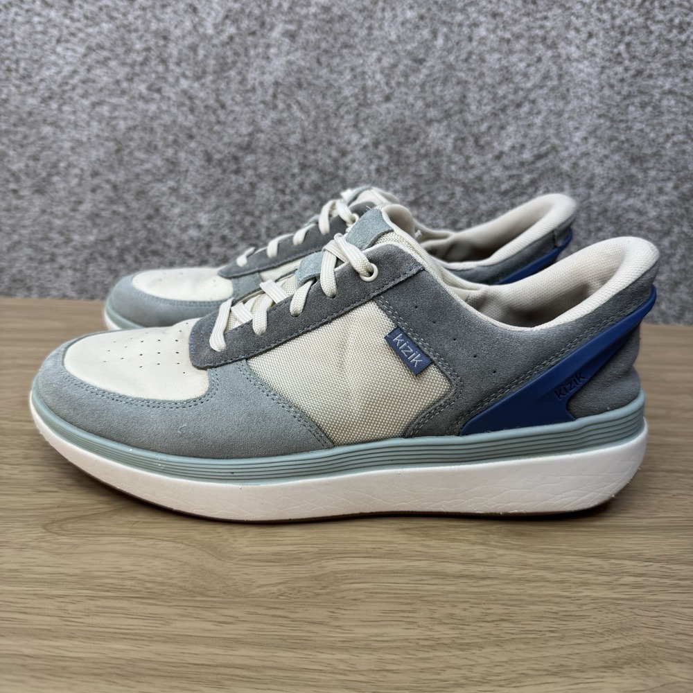 Kizik Shoes Womens 9.5 Brisbane Casual Comfort Low Sneakers Mineral Blue Lace Up